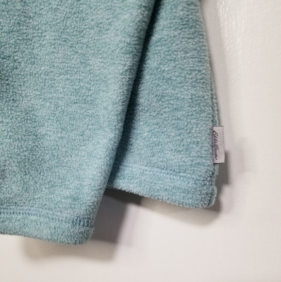 Eddie Bauer Blue 1/4 Zip Fleece - Picture 3 of 4